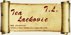 Tea Lacković vizit kartica